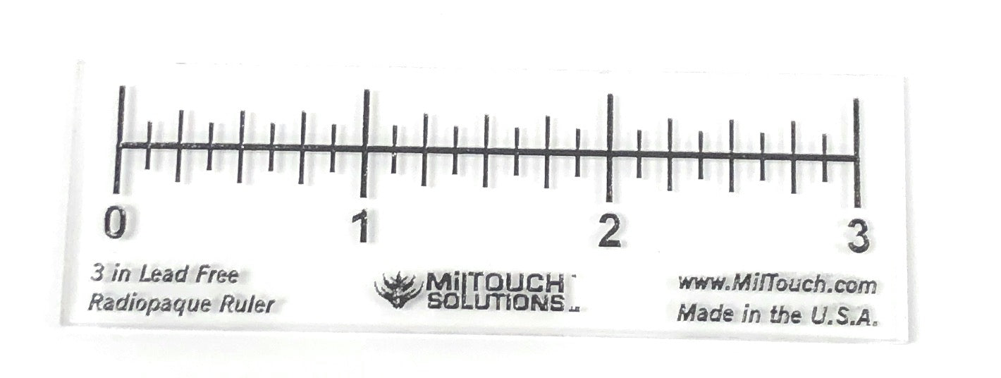 3 Radiopaque Ruler - 1/8 inch Demarcations – MilTouch Solutions